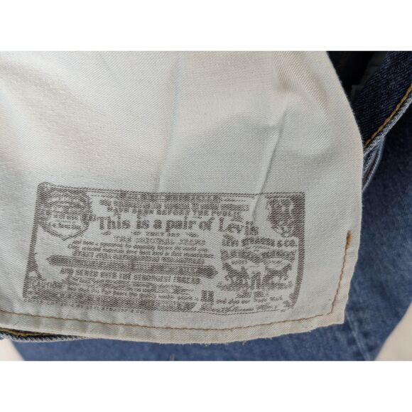 Levi's 501xx Original Fit Jeans Button Fly Blue Men's Size 40x32 - Picture 16 of 16